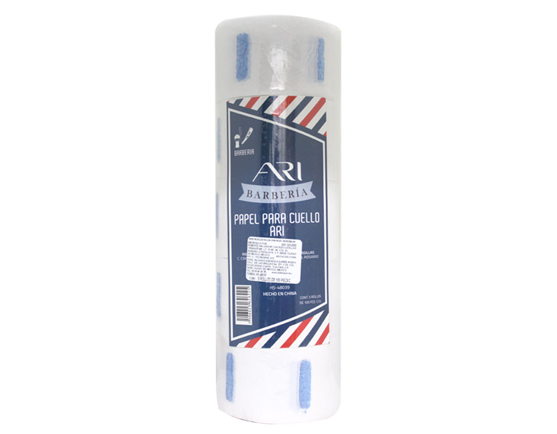 PAPEL P/CUELLOC/5ROLLO D/100PZBARBERIA ARI HS48039
