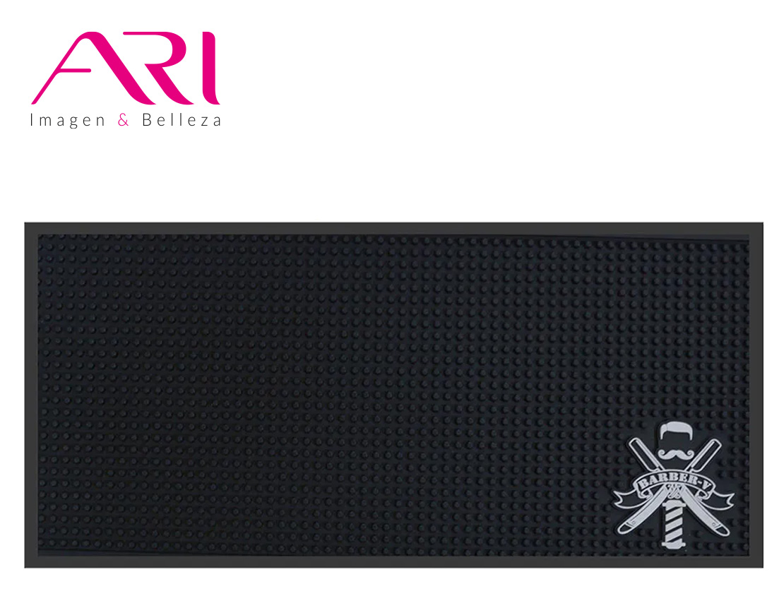 TAPETE BARBERIA NEGRO GRANDE ARI HS36402