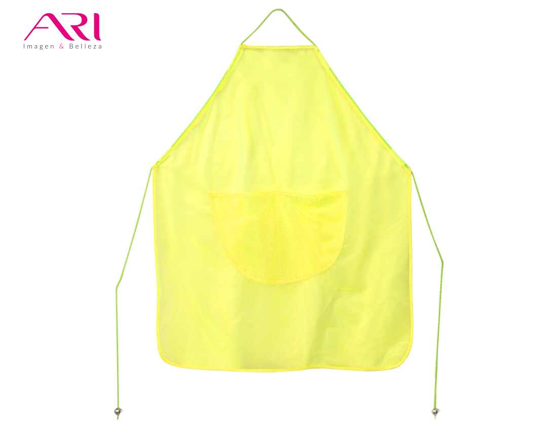 MANDIL DE PLASTICO AJUS COL FLUORESCENTE AMARILLO