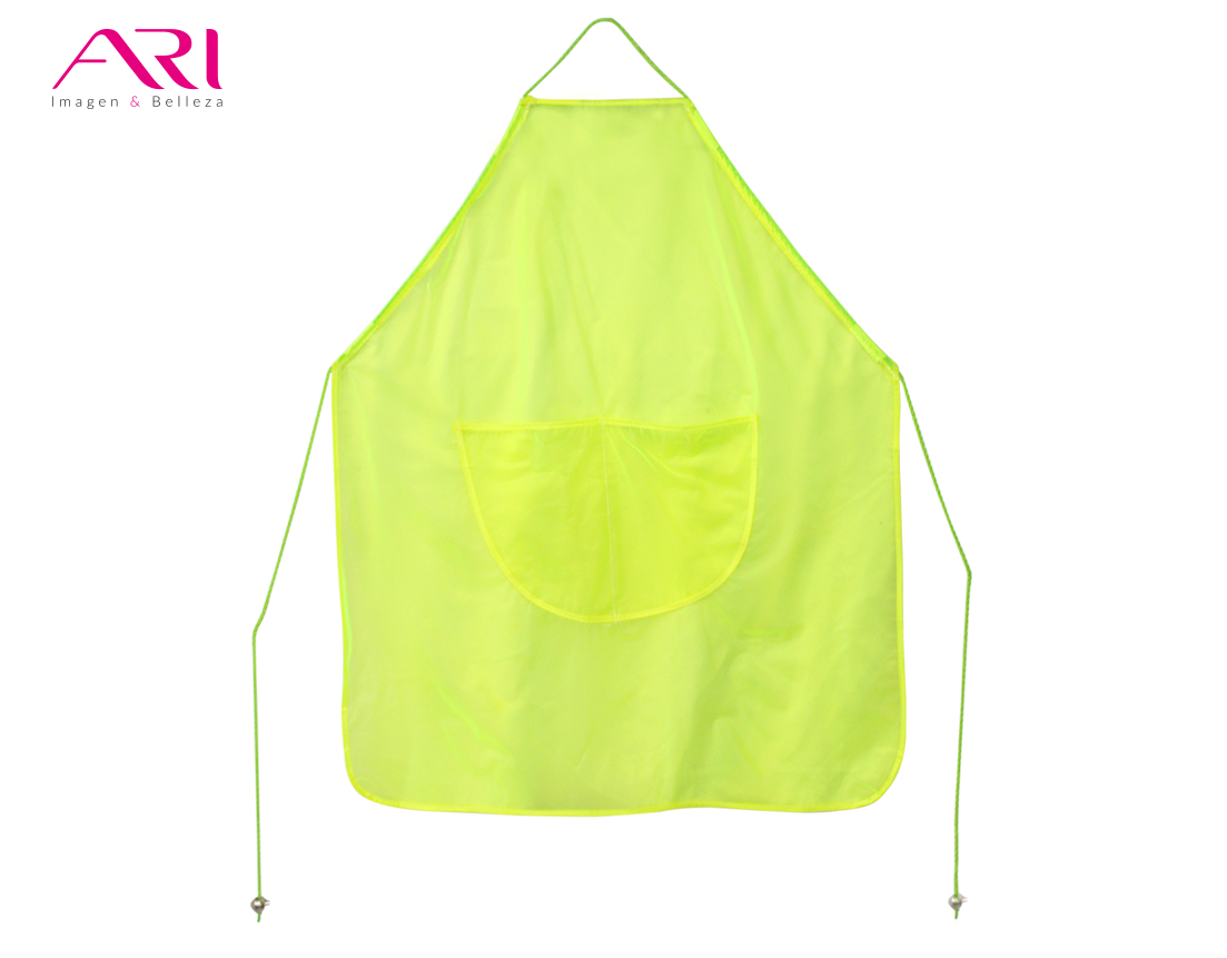MANDIL DE PLASTICO AJUS COL FLUORESCENTE VERDE ARI