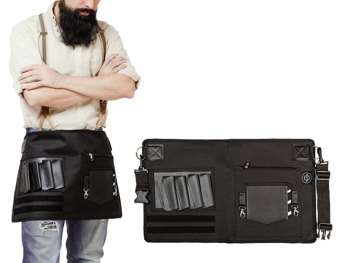 MEDIO MANDIL P/BARBERO BOSTON NEGRO BTS-BN-08