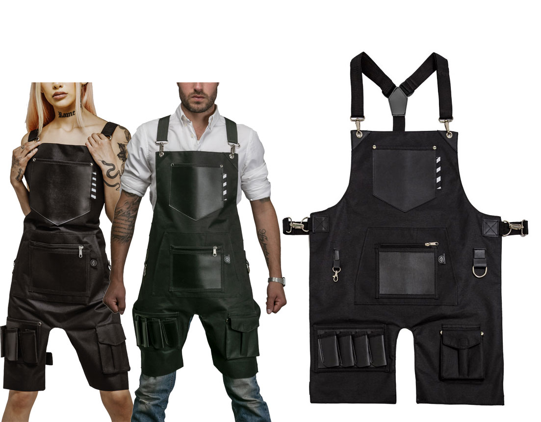 MANDIL P/BARBERO JAGER NEGRO BTS-JR-33