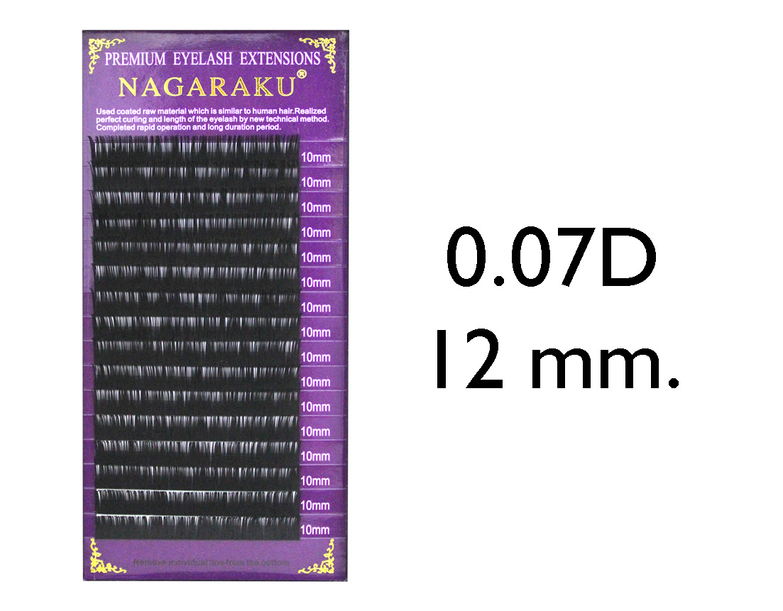 PESTAÑA NAGARAKU 0.07D 12 MM