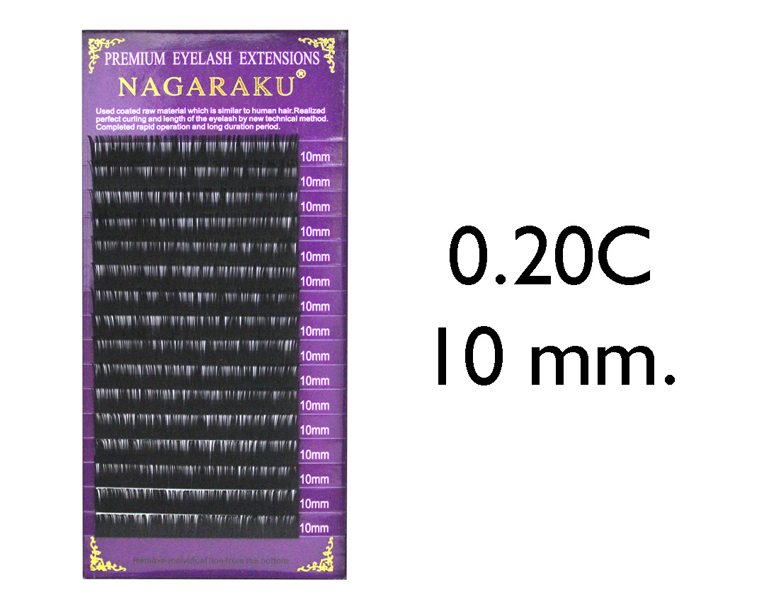 PESTAÑA NAGARAKU 0.20C 10 MM