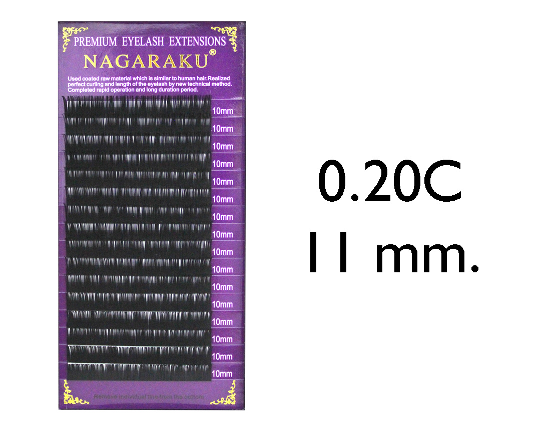 PESTAÑA NAGARAKU 0.20C 11 MM