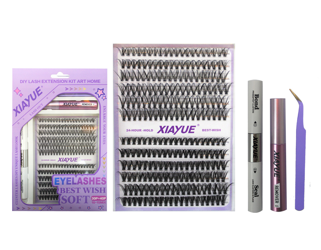 KIT DE PESTAÑAS CON PEGAMENTO PRIMER Y REMOVEDOR