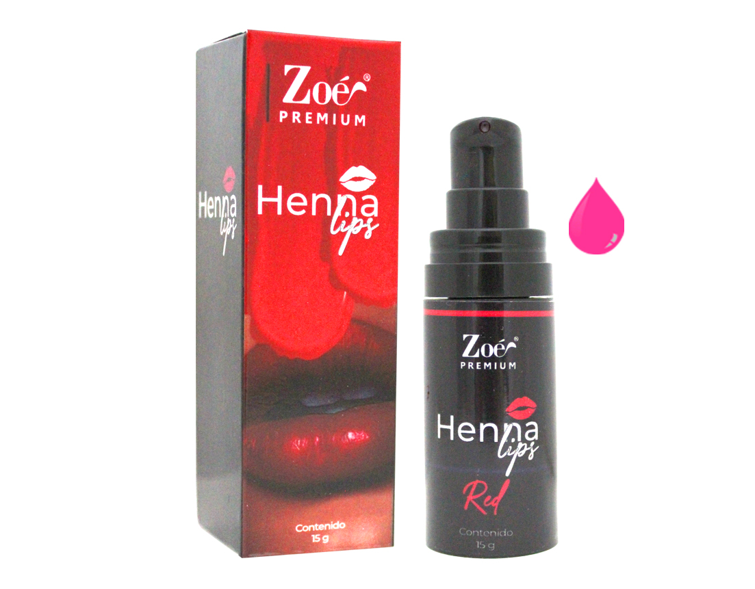 HENNA LIPS ROSA ZOE 15 GRS