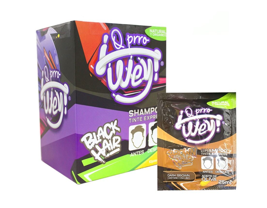 SHAMPOO TINTE XPRESS QPRRO WEY C.OBSRO 25 MLC/10PZ