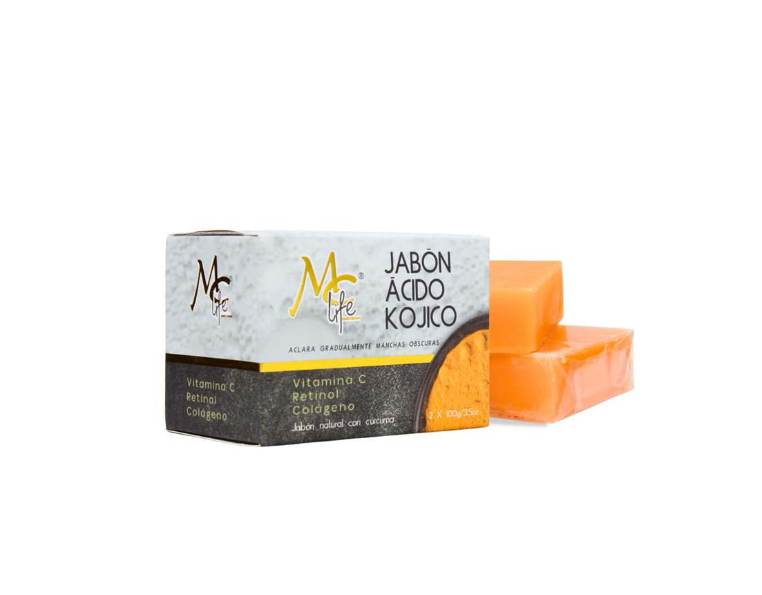 MC LIFE JABON ACLA D/ACIDO KOJICO 2PZC/100GR C/U