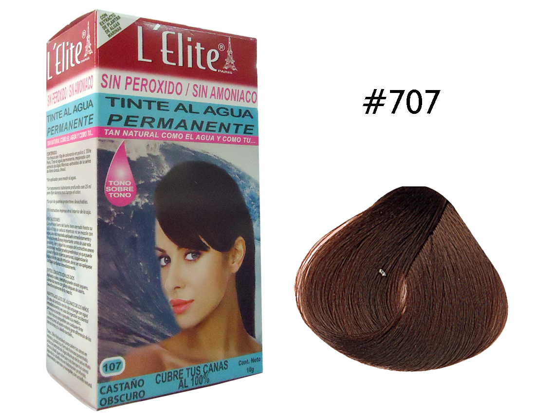 TINTE L ELITE #707 CASTAÑO CLARO DORADO 10 GR.