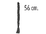 TRENZA MEDIANA NEGRA 56 CM. ARI