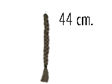 TRENZA CHICA CASTAÑO OBSCURO 44 CM. ARI