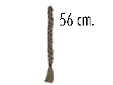 TRENZA MEDIANA CASTAÑO CLARO 56 CM. ARI