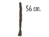 TRENZA MEDIANA CASTAÑO OBSCURO 56 CM. ARI