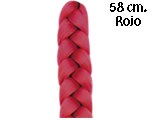 TRENZA GRUESA ROJO 58 CM.  ARI