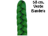 TRENZA GRUESA VERDE BANDERA  58 CM. ARI