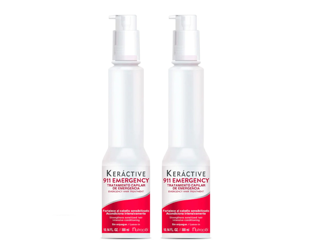 PAQ 2 TRATA CAPIL KERACT 911 EMERGEN 300ML PK91130