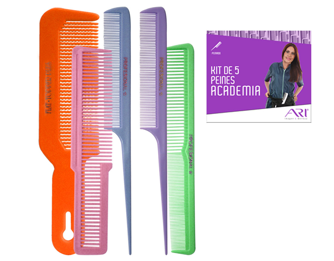 KIT DE 5 PEINES ACADEMIA