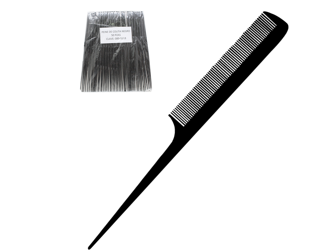 PEINE COLITA PAQ.C/50 PZ NEGRO ECO ARI