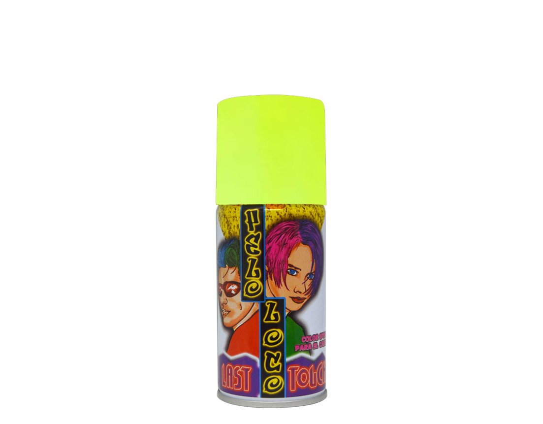 SPRAY DE COLOR AMARILLO FLOURESCENTE 90 GRS