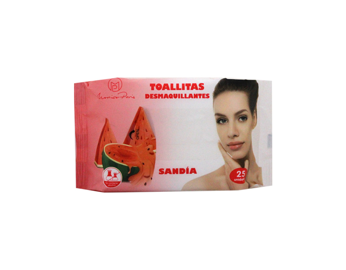 TOALLITAS DESMAQUI C/AROMA SANDIA C/25PZ(48) 99063