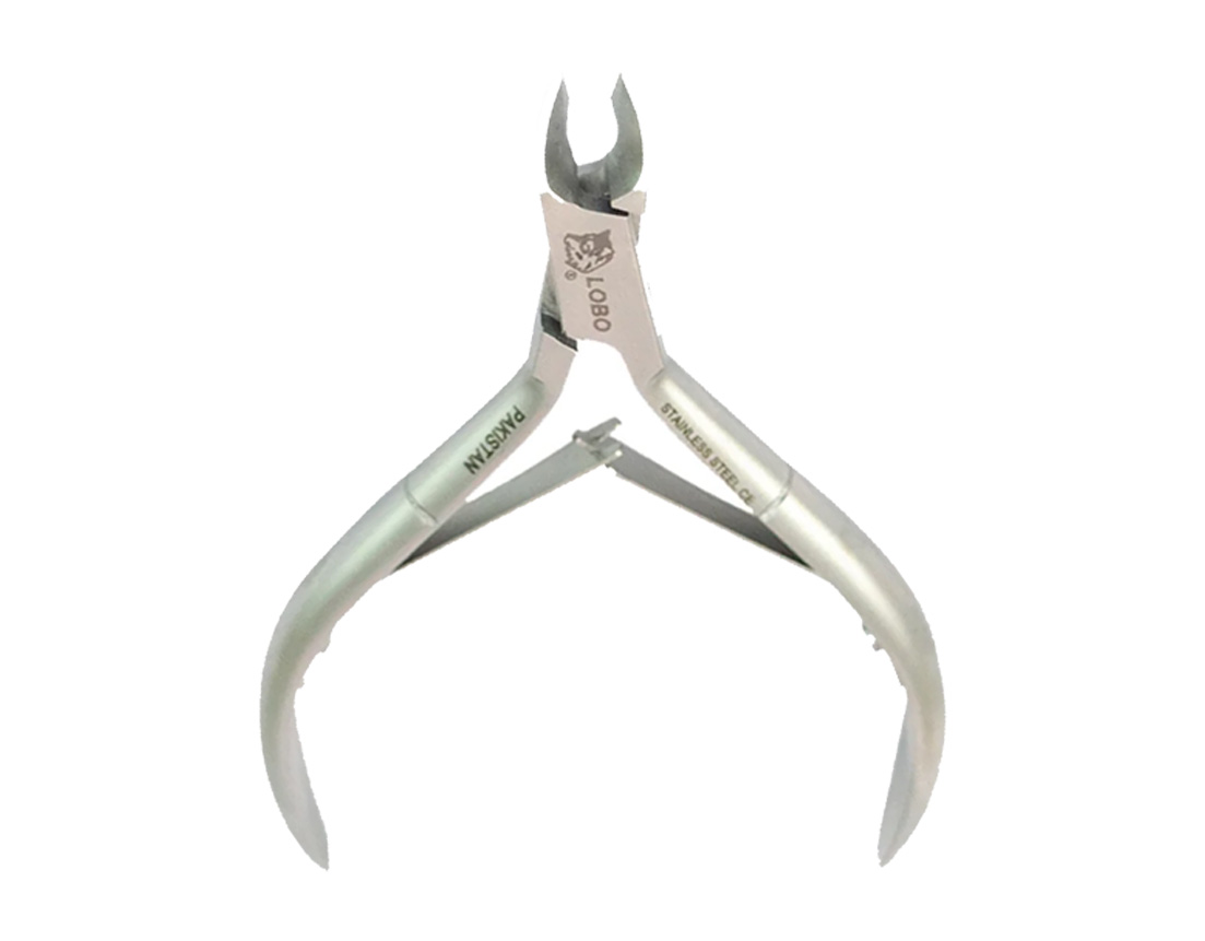 ALICATE MANICURE CABEZA RECTA INO PLATA 4" 1091-04