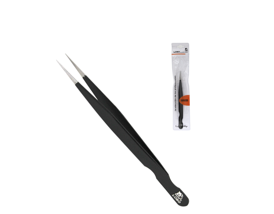PINZA P/EXT D/PESTAÑAS PUNTA NGO. LOBO 1843-00