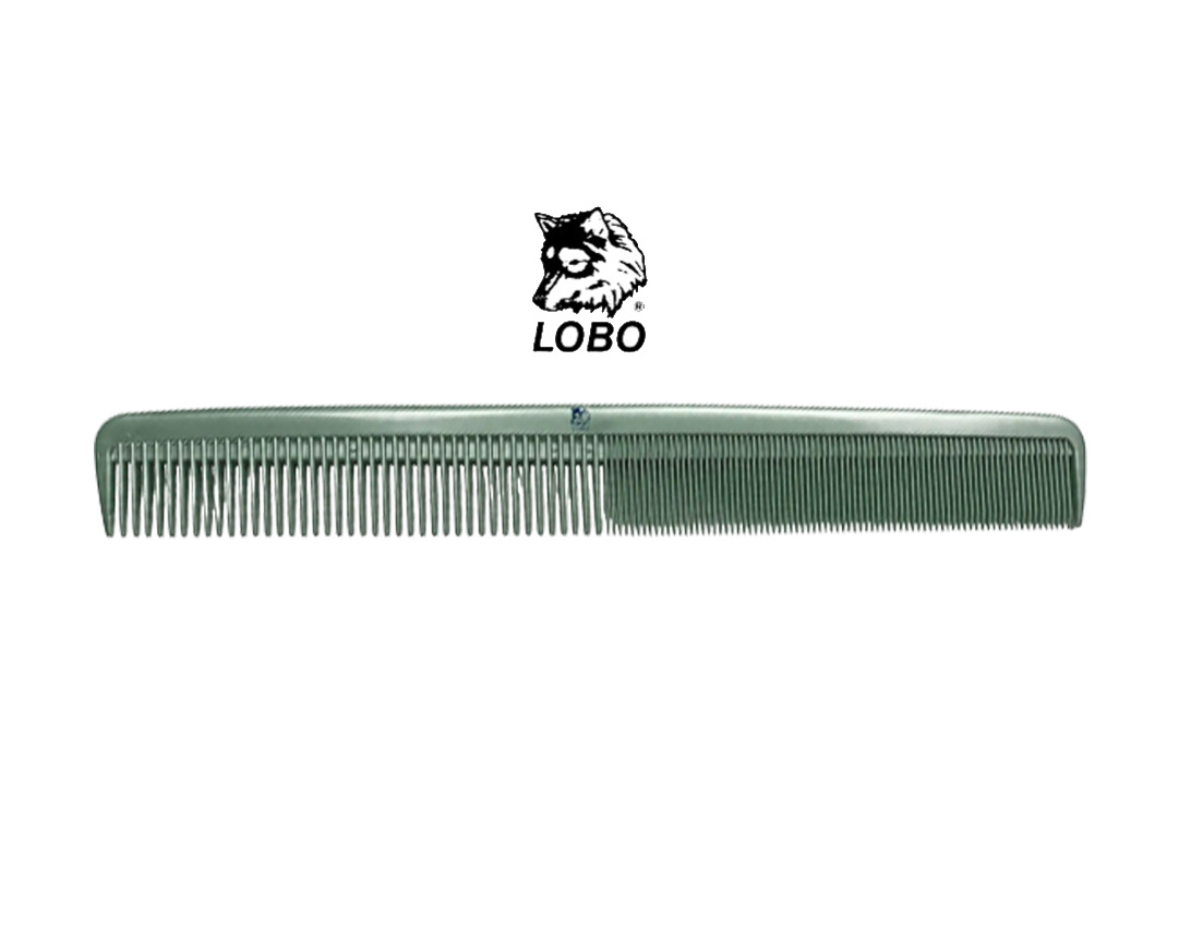 PEINE PELUQUERO OLIVA PASTEL LOBO PE-046