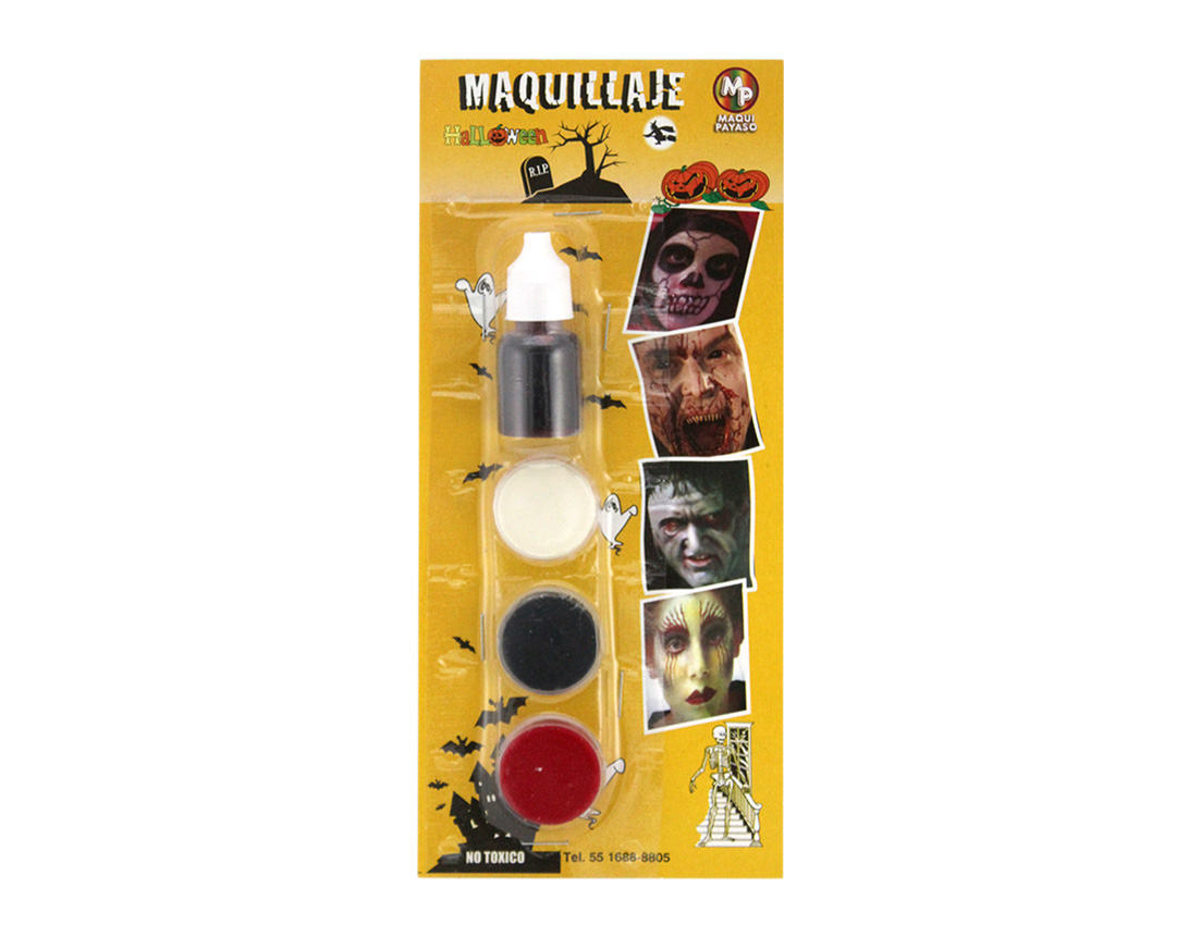 MAQ HALLOWEEN 3 PASTILLAS C/ SANGRE  TUBO