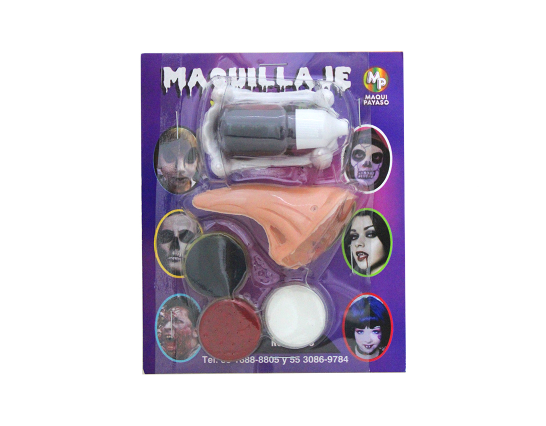 MAQ HALLOWEEN 3 PASTI NARIZ BRUJA  COLMI Y SAGRE