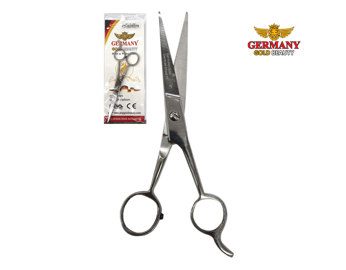 TIJERA MICRODENTADA PLATA CORMADA 6" MD-4002