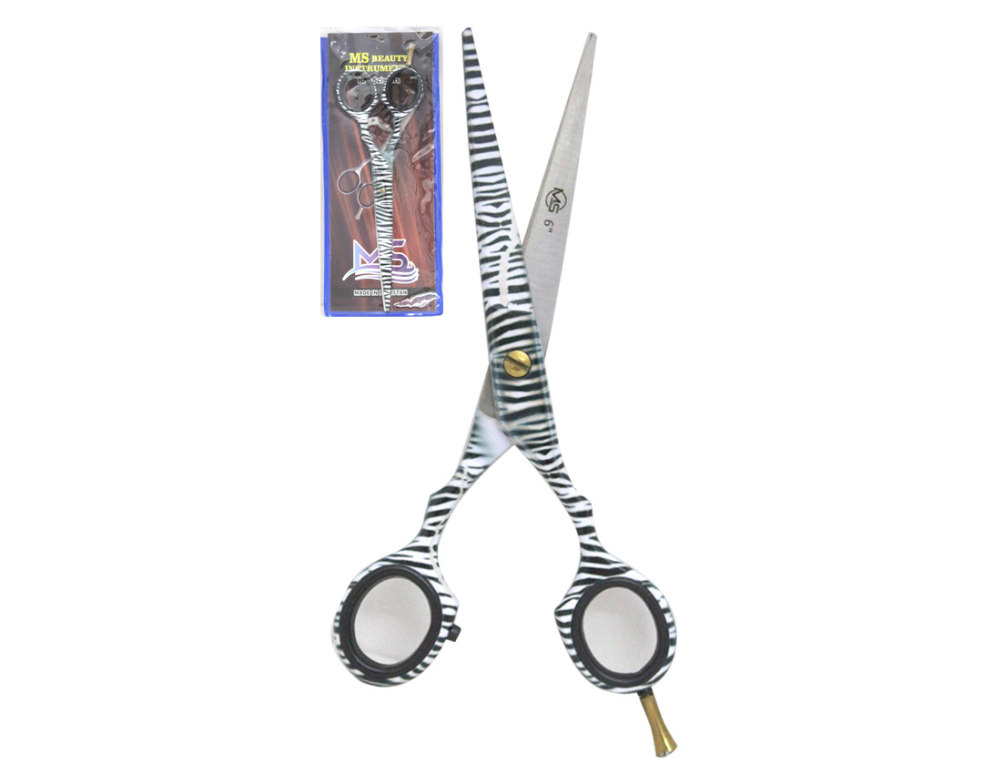 TIJERA PELUQUERO C/BLISTER ZEBRA C/DESC 6" MS507