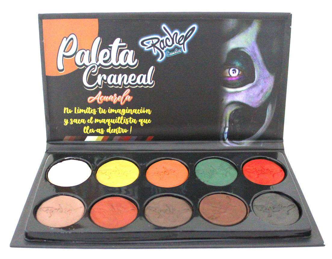 ACUARELAS PINTA CARITAS CRANEAL C/10 COLS 1 PINCEL