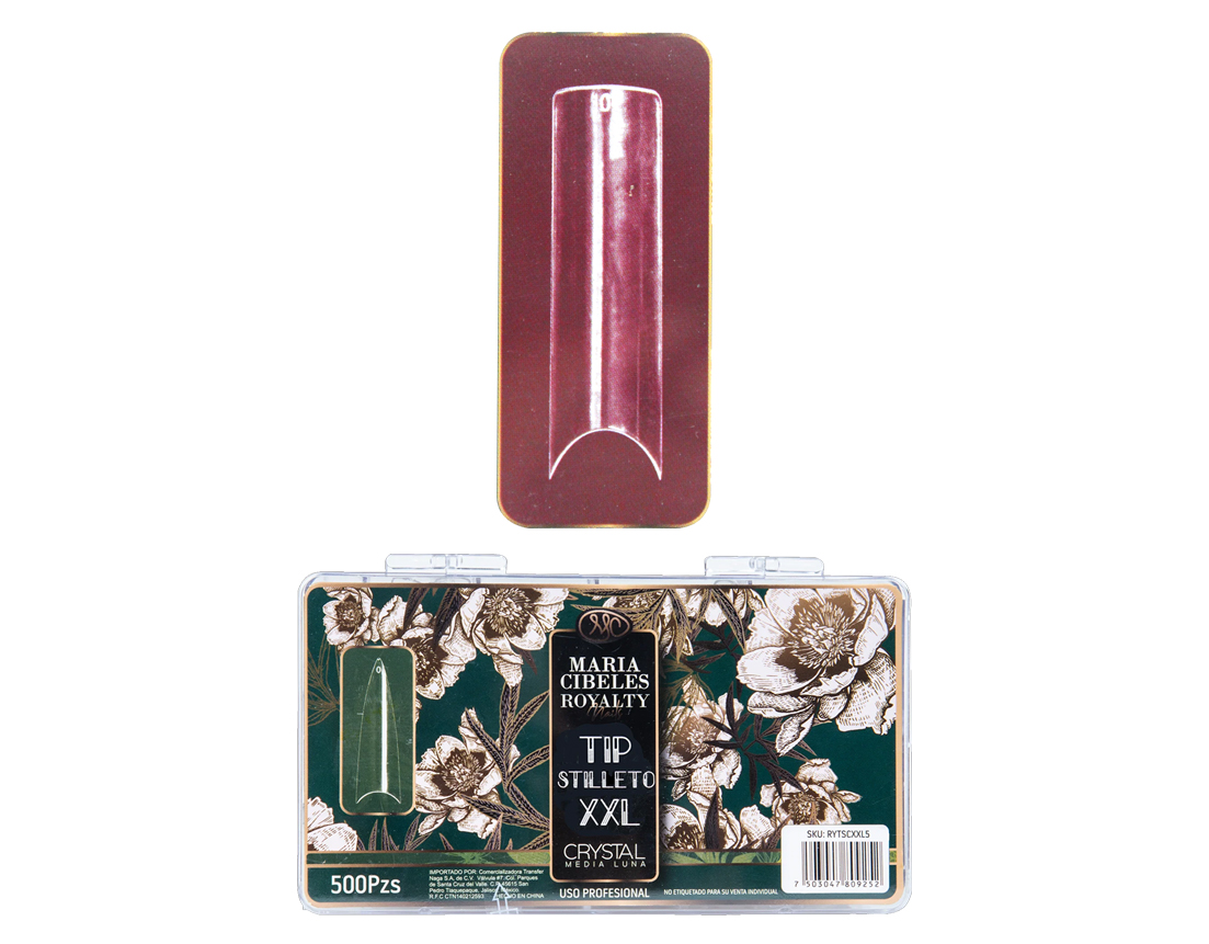 TIP CURVA CUADRADO LARGO CRYSTAL C/500 RYTCCCXXL5