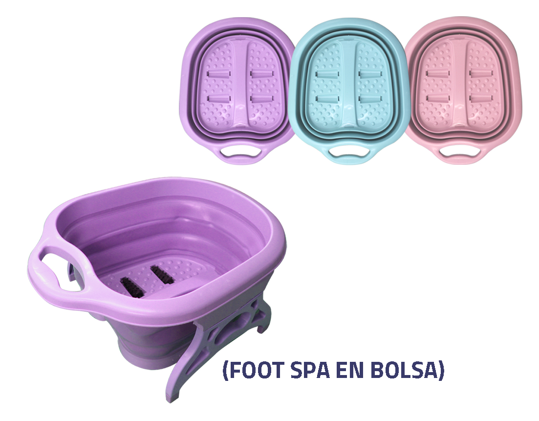 FOOT SPA PLEGABLE COLORES SURTIDOS EN BOLSA