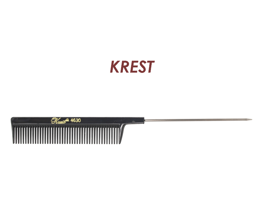 PEINE COLA METAL KREST NGO D/GRUESO C/12 PZS 4630