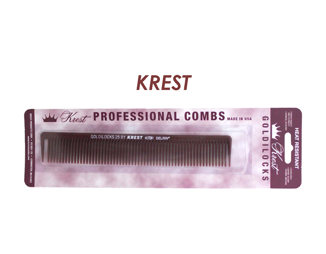 PEINE NUMERADO KREST D/GRUESO C/GANCHO VINO  G25