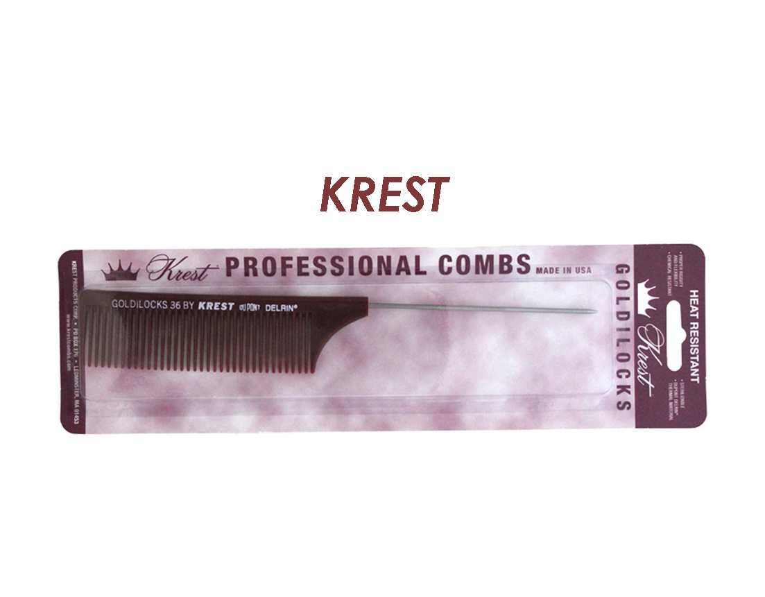 PEINE COLITA METAL KREST D/ GRUESO VINO G36
