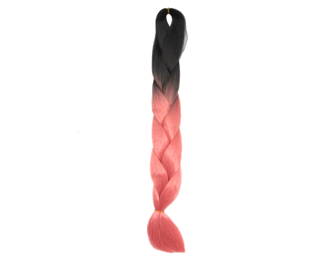 TRENZA JUMBO NEGRA C/PALO DE ROSA BY6