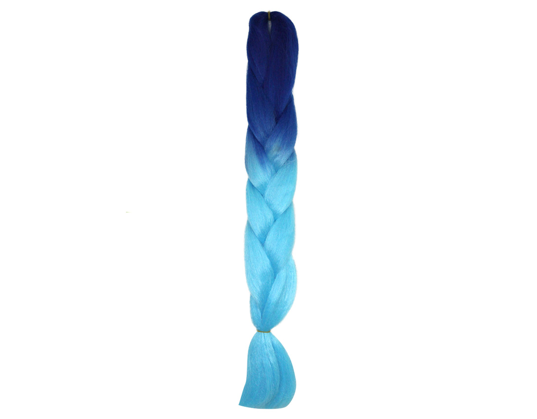 TRENZA JUMBO AZUL REY C/AZUL CIELO BY45
