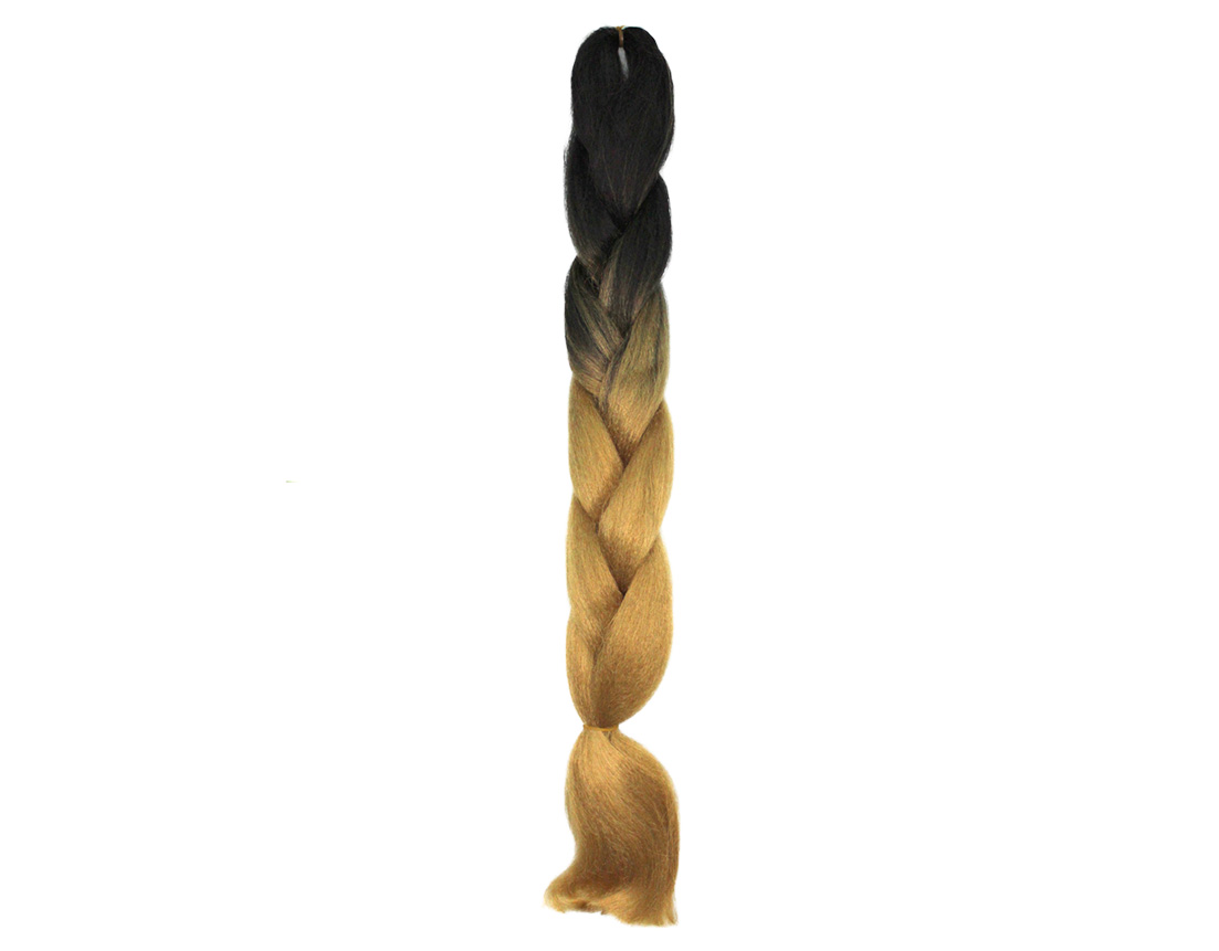 TRENZA JUMBO NEGRA C/VAINILLA BY30
