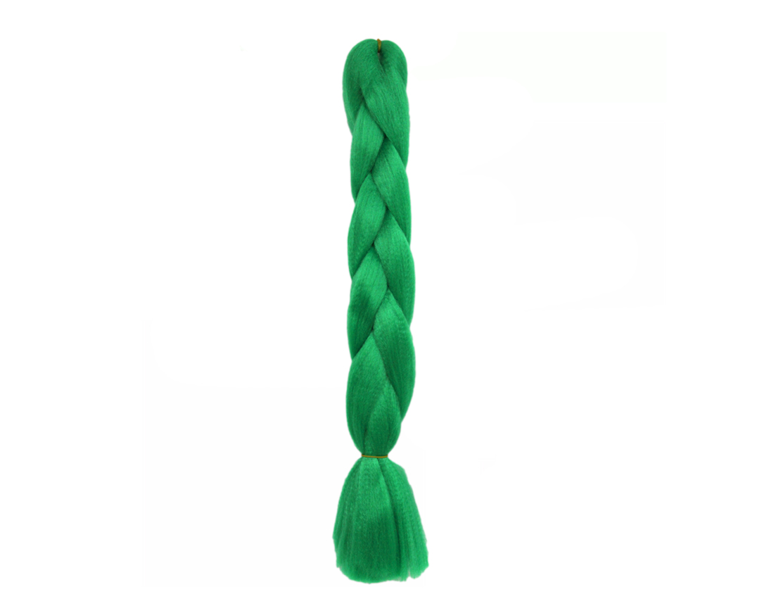 TRENZA JUMBO VERDE BANDERA  #M24